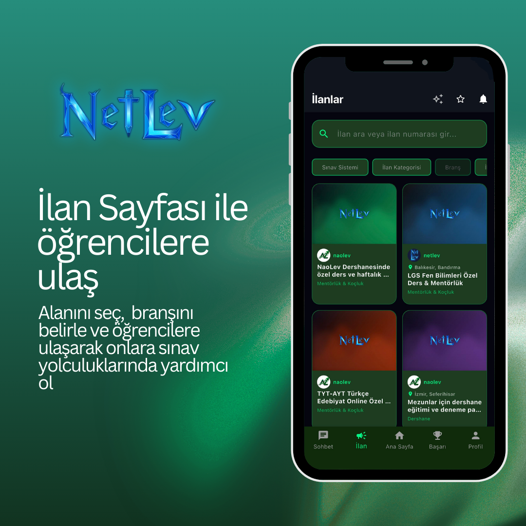 İlan Sistemi - Mentor ve Öğretmen Bulma